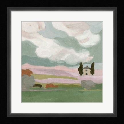 Framed Violet Fields III Print