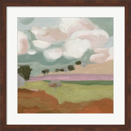 Framed Violet Fields IV Print