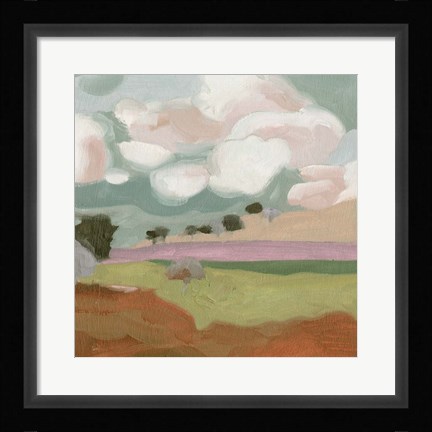 Framed Violet Fields IV Print