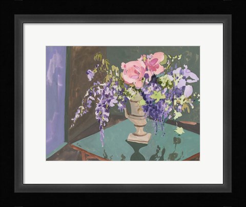 Framed Blooming Wisteria I Print