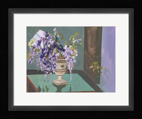 Framed Blooming Wisteria II Print