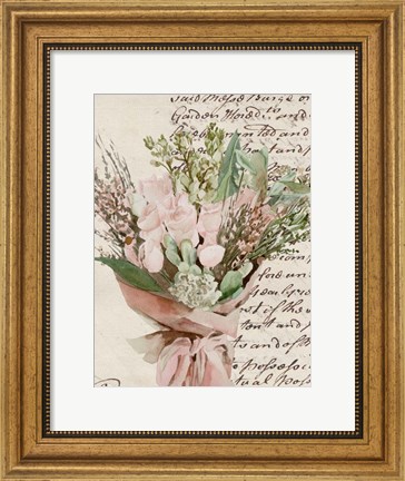 Framed Wrapped Bouquet I Print