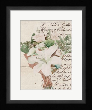 Framed Wrapped Bouquet III Print