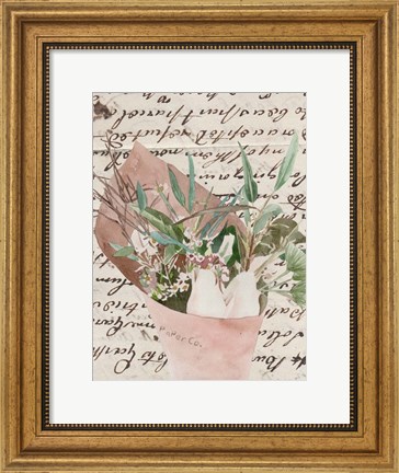 Framed Wrapped Bouquet IV Print