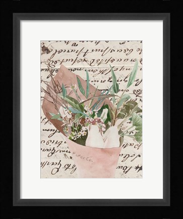 Framed Wrapped Bouquet IV Print