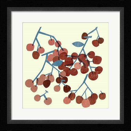 Framed Sweet Cherries I Print