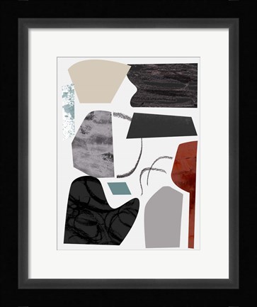 Framed Underground Shapes V Print