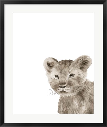 Framed Safari Animal Portraits I Print