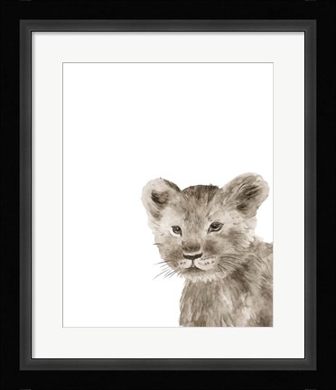 Framed Safari Animal Portraits I Print