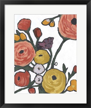 Framed Stretching Blooms II Print