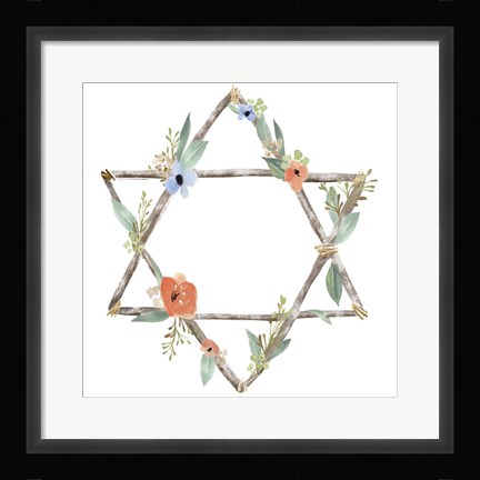 Framed Adorned Star II Print