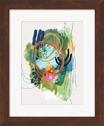 Framed Lilies On The Lake Print