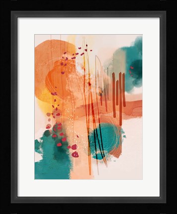 Framed Sunset Moon 01 Print
