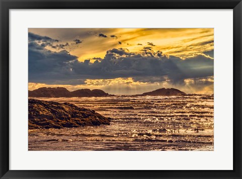 Framed Golden Sky Sunset Print