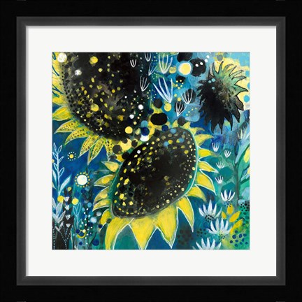 Framed Sunflower Kisses Print
