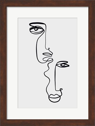 Framed Faces 2 Print