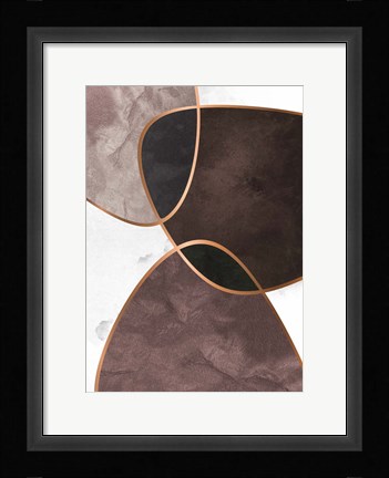 Framed Velvet Shapes 4 Print