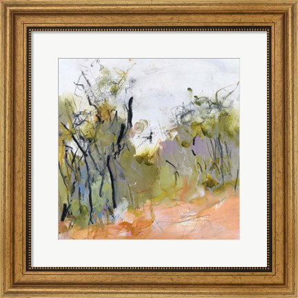Framed Fire Trail to Hanging Rock Print