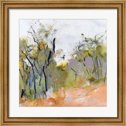 Framed Fire Trail to Hanging Rock Print