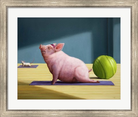 Framed Yoga With Friends Print