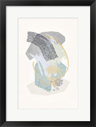Framed Lichen Rocks No. 1 Print