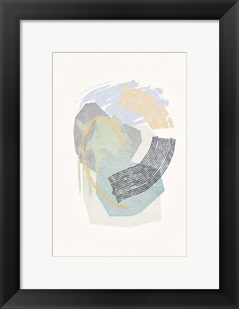 Framed Lichen Rocks No. 2 Print