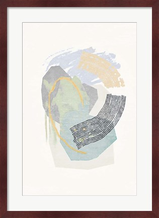 Framed Lichen Rocks No. 2 Print