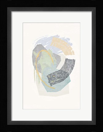Framed Lichen Rocks No. 2 Print