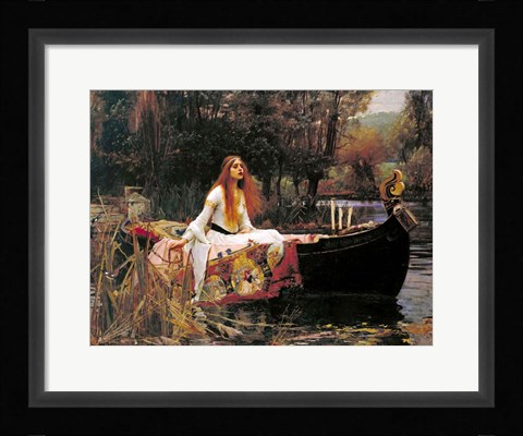 Framed Lady of Shalott, 1888 Print