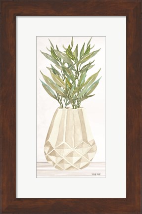 Framed Geometric Vase II Print