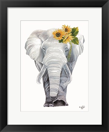 Framed Sunflower Ellie Print