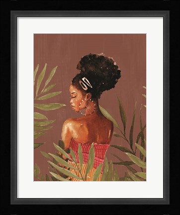 Framed Behind the Leaves Print