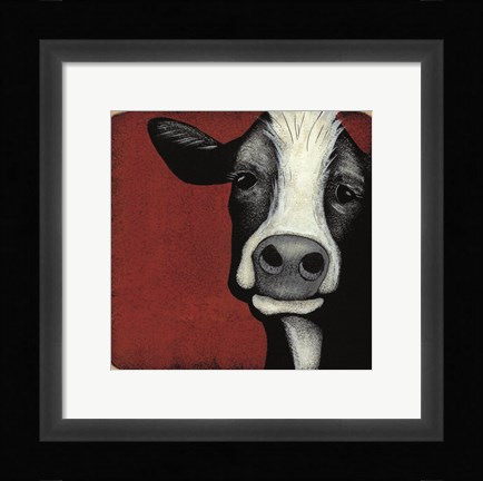 Framed Ms. Moo Print