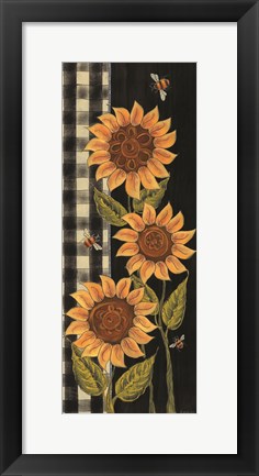 Framed Farmhouse Sunflowers II Print