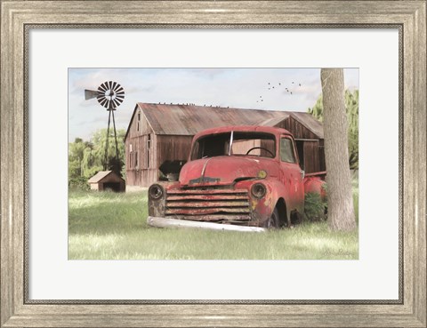 Framed Red and Rusty II Print