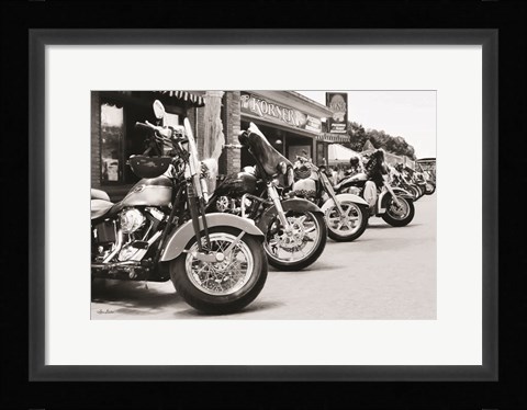 Framed Bike Week Print