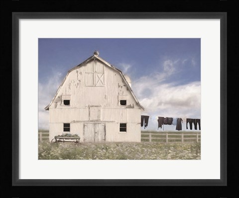 Framed Amish Laundry Print