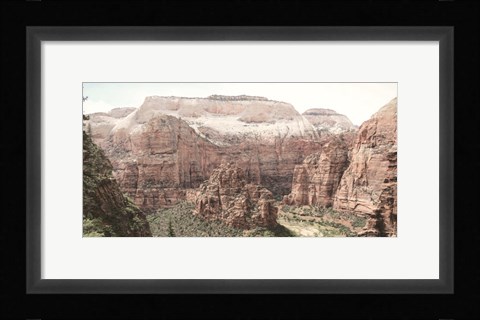 Framed Hiking in Zion Print