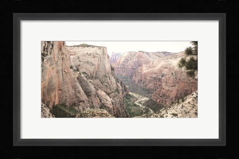 Framed Zion from Above Print