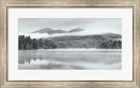 Framed Foggy Mirror Lake Print