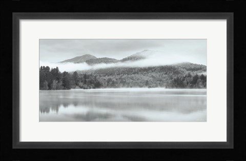 Framed Foggy Mirror Lake Print