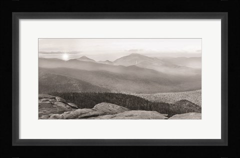 Framed Cascade Mountain Sunrise Print