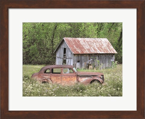 Framed Old and Rustic Print