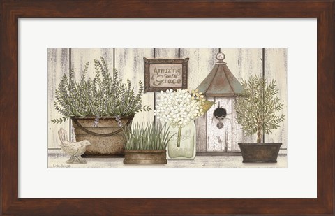 Framed Collection of Herbs Print