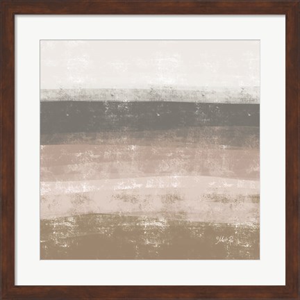 Framed Striped Abstract 2 Print
