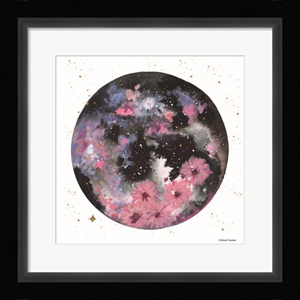 Framed Floral Planet Print