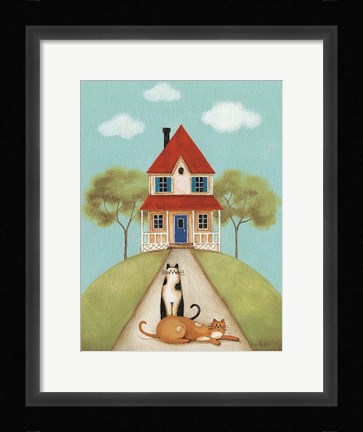 Framed My Home V Print