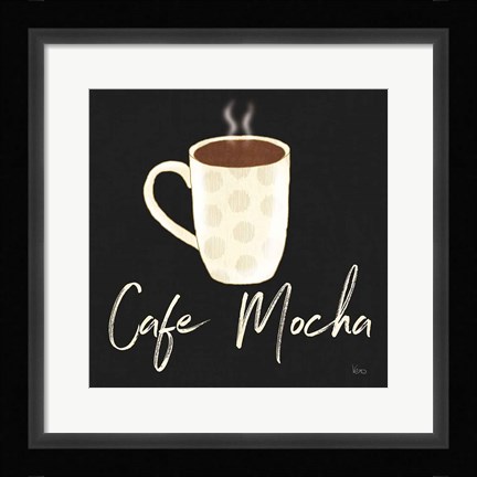 Framed Fresh Coffee Cafe Mocha Print