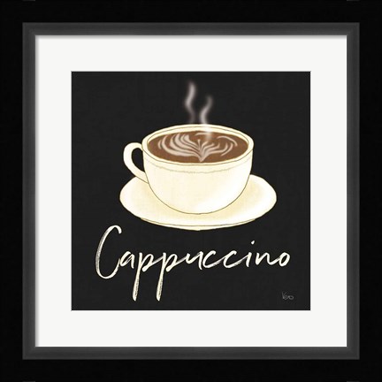 Framed Fresh Coffee Cappucino Print