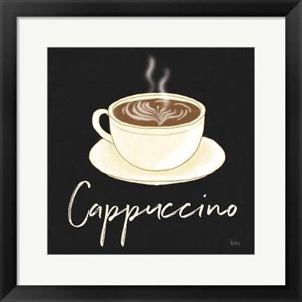 Framed Fresh Coffee Cappucino Print